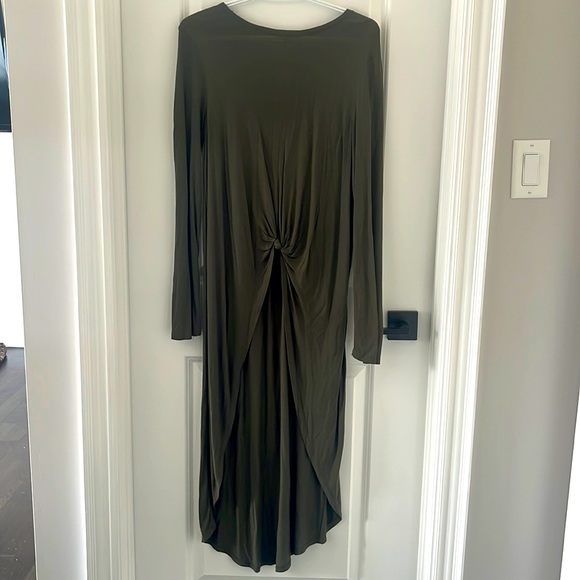 Zara Olive Green High Low Top Size Medium - Picture 1 of 5